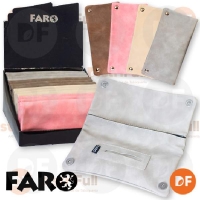 FARO TABAQUERA ECOCUERO 5 COLORES PASTEL 