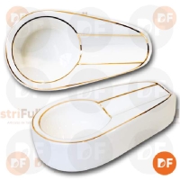 CENICERO CERAMICA BLANCO (37901)