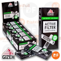 FILTROS GIZEH CARBON ACTIVADO caja x 10 FILTROS 8 mm