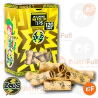 FILTROS ZEUS PRE-ROLLED TIPS UNBLEACHED x 120 (122946)