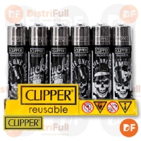 ENCENDEDOR CLIPPER MAXI POKER BONES + LB 