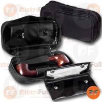 FARO TABAQUERA p/pipa simil cuero BLACK (21700)