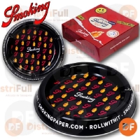 CENICERO SMOKING BLACK FLAMES x 1 